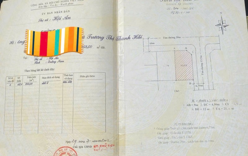 SẬP HẦM -550m2- 2 MT đường Tôn Đức Thắng (10.5m, lề 5m), Hội An - vị trí cực hiếm - giá cắt lỗ