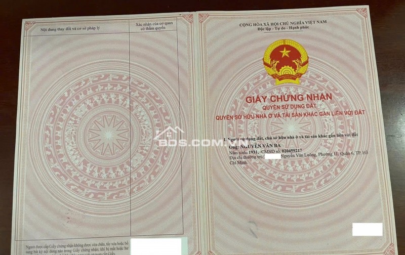 Cần bán Gấp nhà hẻm 240 Nguyễn Văn Luông ,Phường 11 ,Quận 06.