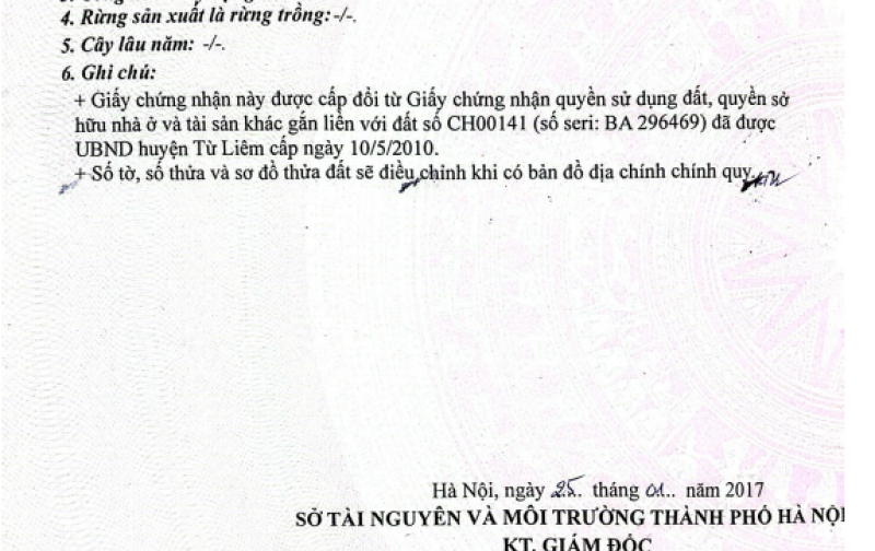 Bán nhà đất khu vực Bắc Từ Liêm Hà nội