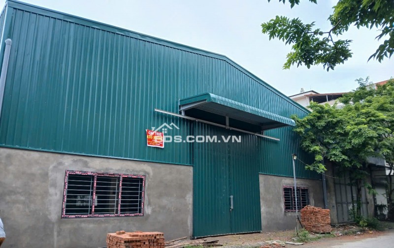 Kho xưởng 600m2 2 mặt tiền trước sau cần cho thuê mới 100% kết cấu Zamin tại BắcNinh. PCCC vòng ngoài thích hợp làm kho xưởng sản xuất...