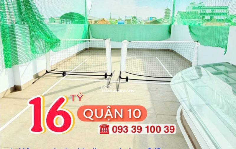 BÁN NHÀ QUẬN 10- HẺM XE HƠI 3 THÁNG 2- PICKLEBALL TẦNG 5 - CĂN GÓC 5 TẦNG XE HƠI TRONG NHÀ: 16 TỶ