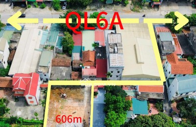 Cần bán 606m2 đất giáp mặt đường QL6 tại Đông Sơn, Xã Phú Nghĩa, Hà Nội