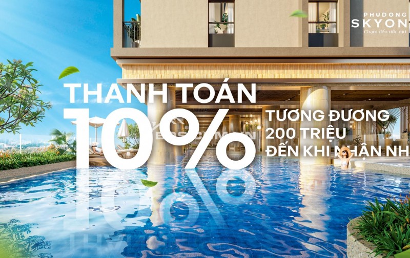 Thanh toán 4,5 triệu/tháng – An cư tại Căn hộ SkyOne hiện đại cho người trẻ