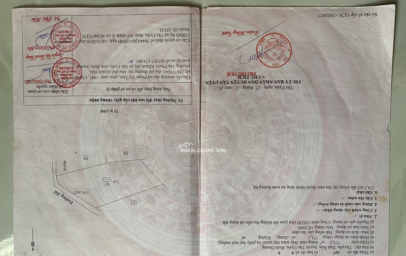 Cần bán lô đất 773m có 240m thổ cư gần ngã tư miếu ông cù bình dương. Cách cầu vượt sóng thần 20p đi xe máy