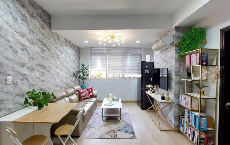 Chung cư Screc , P12, Q3, nội thất, 2p, 2wc, 85m2, giá 13tr/th. Nội thất