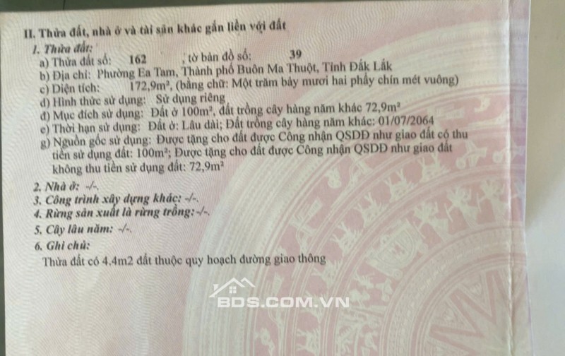 Cần bán Căn Nhà Hẻm 81 Y Wang ngay Bách Hóa Xanh
( NGÃ BA Y WANG - MAI THỊ LỰU )
cách ĐH Tây Nguyên chỉ 300- P. Eatam cũ Giá 2ty750