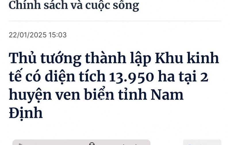 Sở hữu đất biển Thịnh Long Nam Định – cơ hội vàng đầu tư!