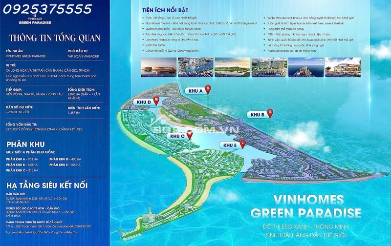 Vinhomes Cần Giờ đại đô thị 2870hecta lớn nhất Việt Nam. Nhận booking và giữ giá tốt ngay từ khi làm móng.