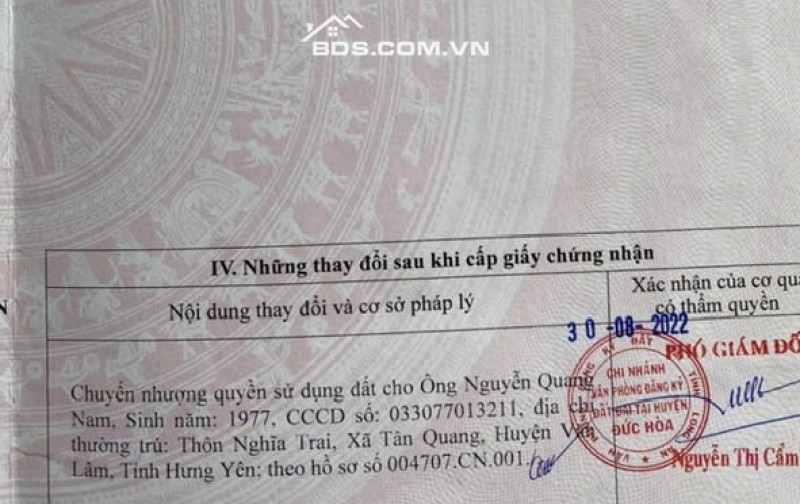 Chính chủ bán lô đất nền LKP-A1-07 giá tốt tại KDC Daresco 3, Đức Hoà – Long An